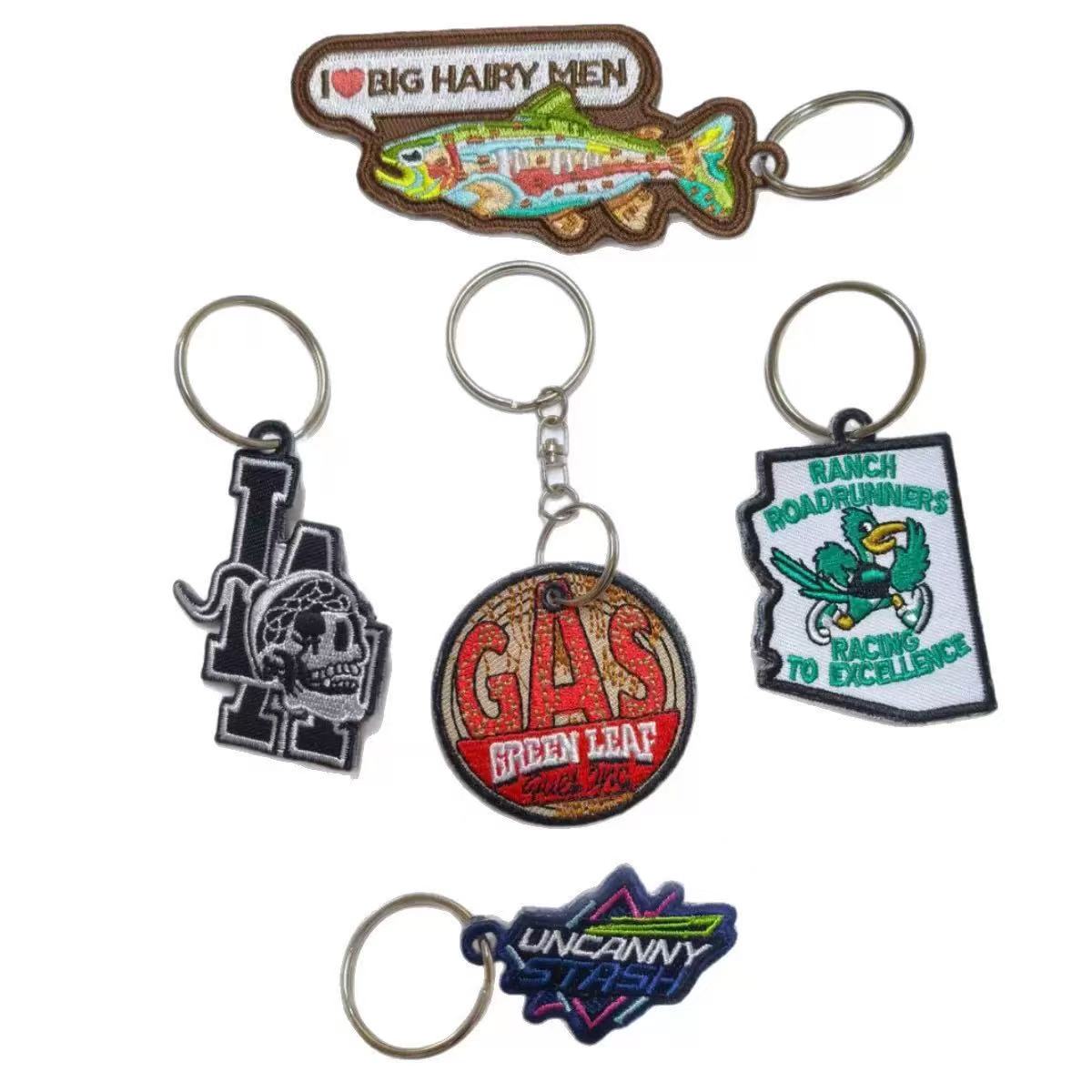 Embroidered Patch Keychains