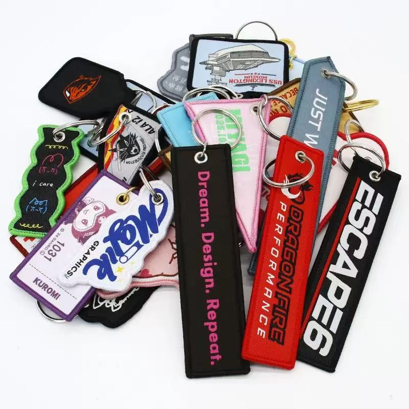 Flight Tag Style Keychains