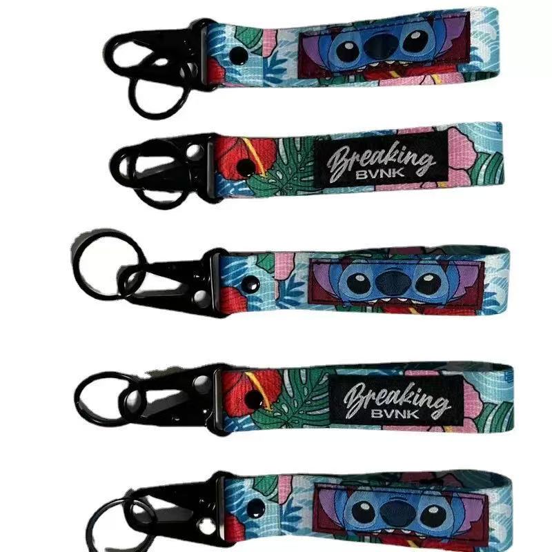 Stitch Print Strap Keychain