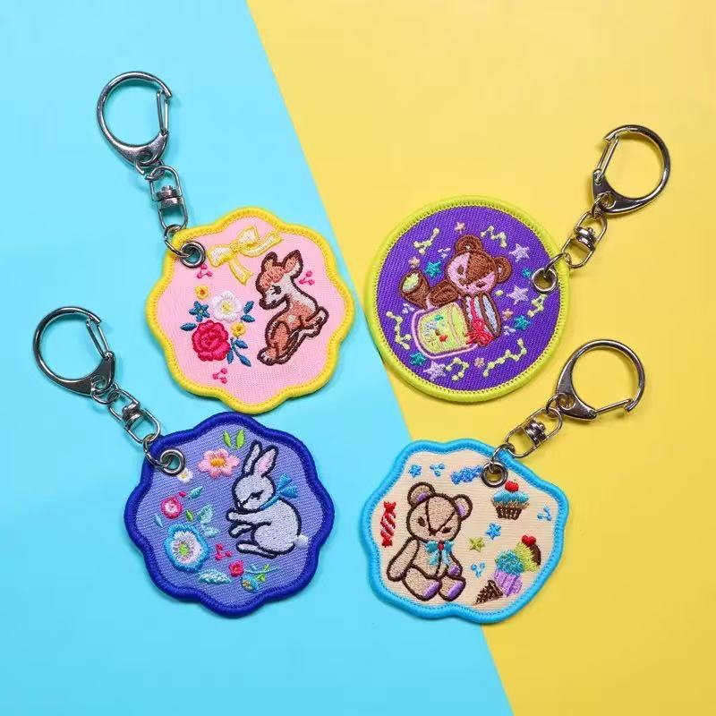 Embroidered Animal Charm Tag