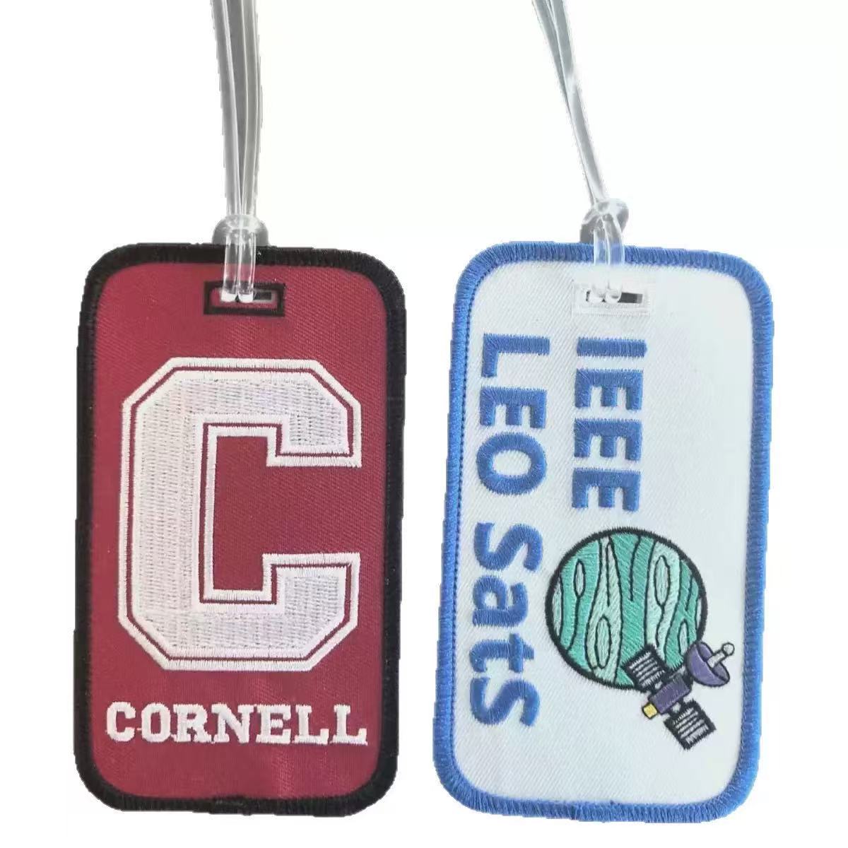Embroidered Fabric Luggage Tag