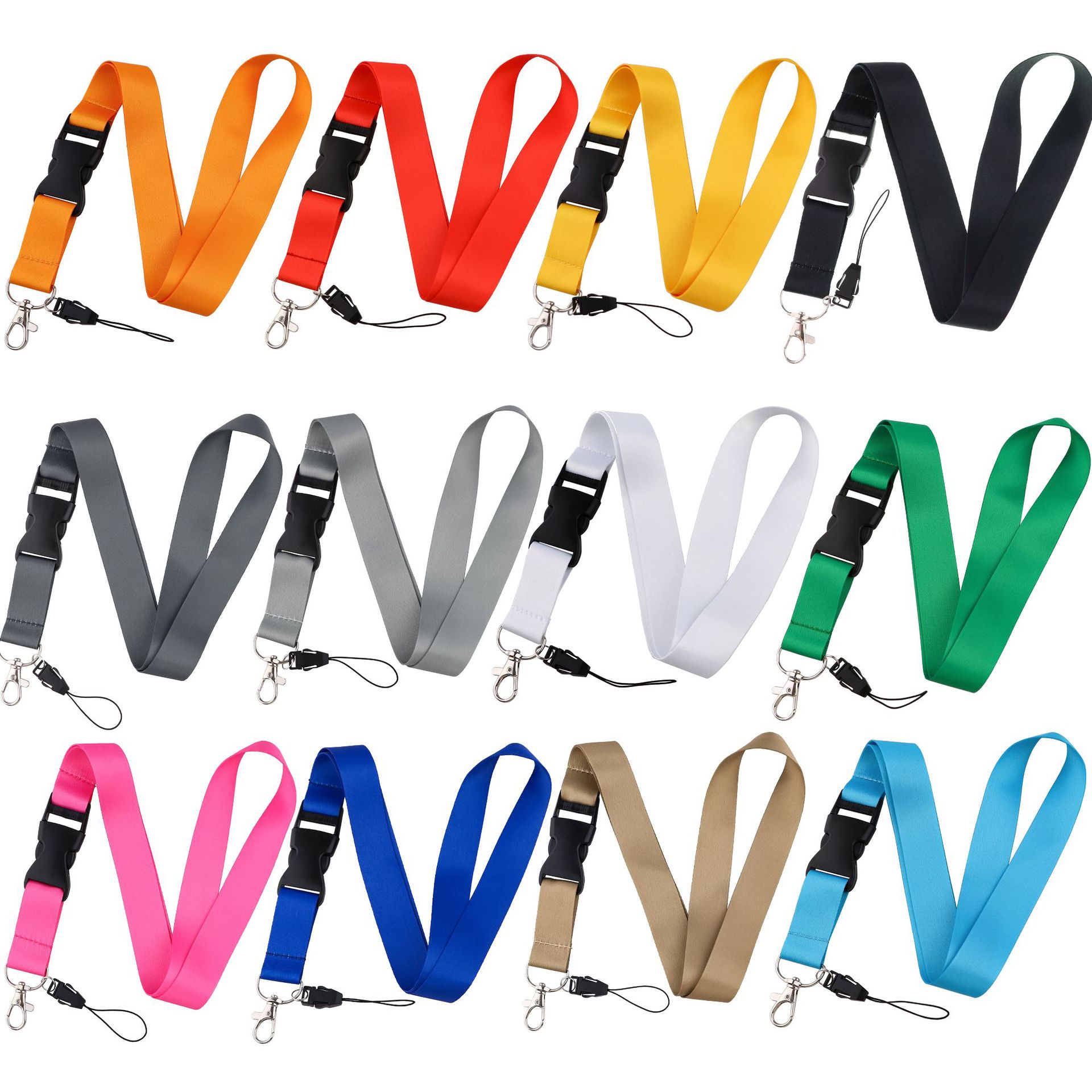 Solid Color Lanyard Grid